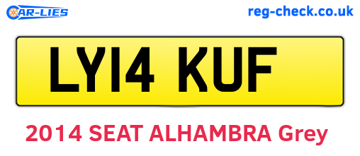 LY14KUF are the vehicle registration plates.
