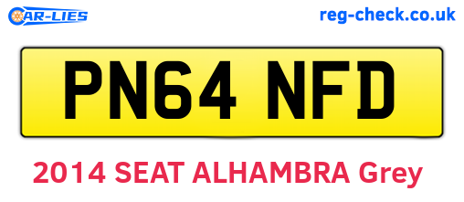 PN64NFD are the vehicle registration plates.
