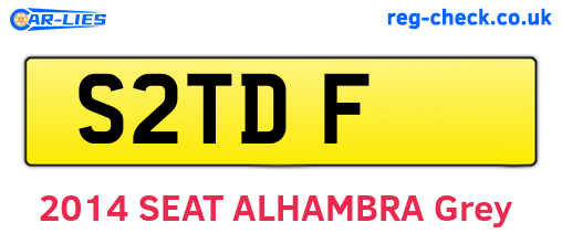 S2TDF are the vehicle registration plates.