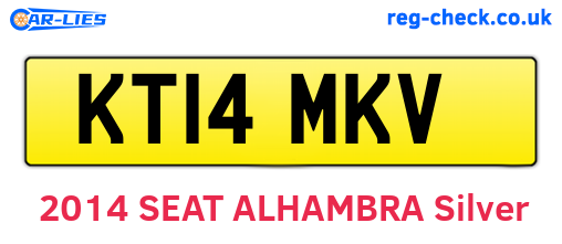 KT14MKV are the vehicle registration plates.