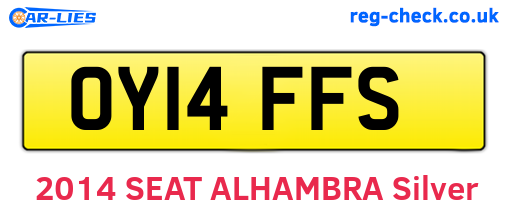 OY14FFS are the vehicle registration plates.