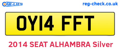 OY14FFT are the vehicle registration plates.