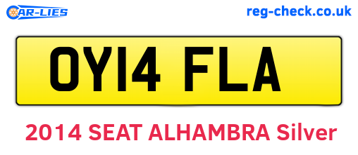 OY14FLA are the vehicle registration plates.