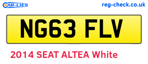 NG63FLV are the vehicle registration plates.