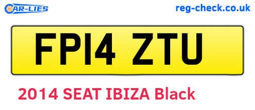 FP14ZTU are the vehicle registration plates.