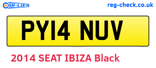 PY14NUV are the vehicle registration plates.