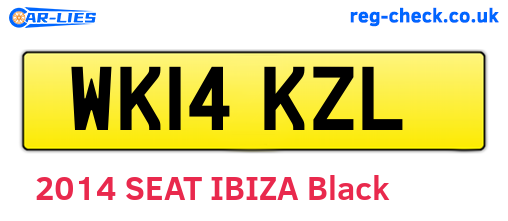 WK14KZL are the vehicle registration plates.