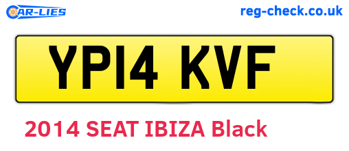 YP14KVF are the vehicle registration plates.