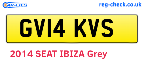 GV14KVS are the vehicle registration plates.
