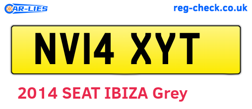NV14XYT are the vehicle registration plates.