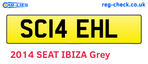 SC14EHL are the vehicle registration plates.