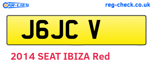 J6JCV are the vehicle registration plates.