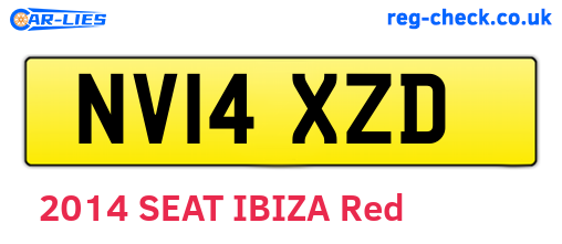 NV14XZD are the vehicle registration plates.