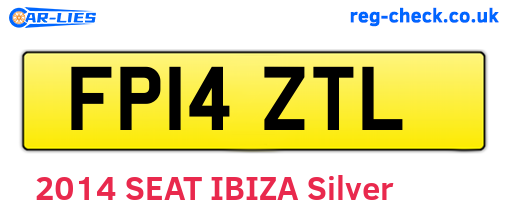 FP14ZTL are the vehicle registration plates.