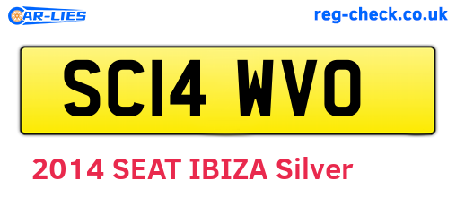 SC14WVO are the vehicle registration plates.