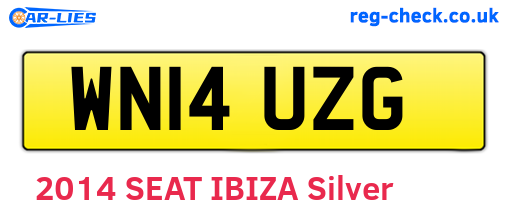 WN14UZG are the vehicle registration plates.