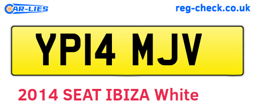 YP14MJV are the vehicle registration plates.