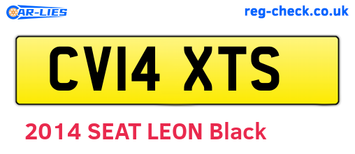 CV14XTS are the vehicle registration plates.