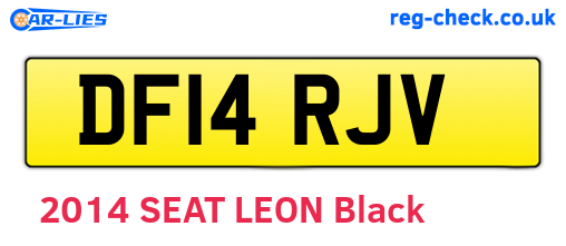 DF14RJV are the vehicle registration plates.