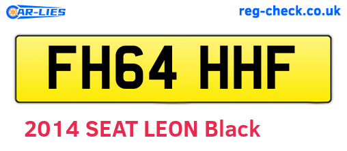 FH64HHF are the vehicle registration plates.
