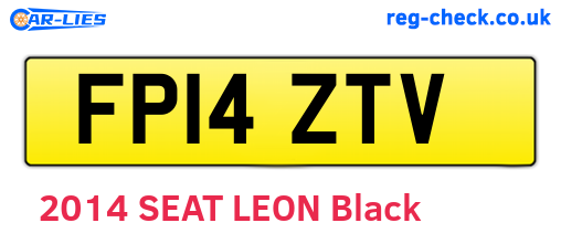 FP14ZTV are the vehicle registration plates.