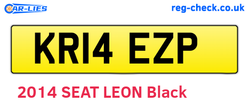 KR14EZP are the vehicle registration plates.