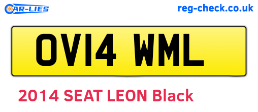 OV14WML are the vehicle registration plates.