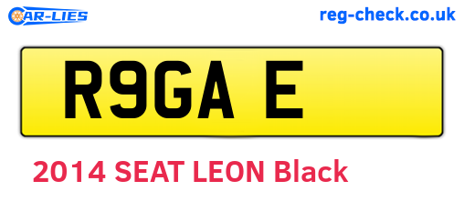 R9GAE are the vehicle registration plates.