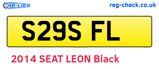 S29SFL are the vehicle registration plates.