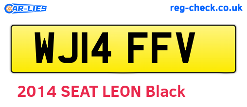 WJ14FFV are the vehicle registration plates.