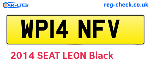 WP14NFV are the vehicle registration plates.