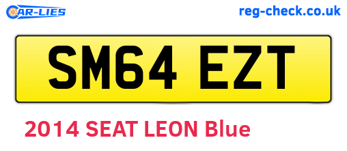 SM64EZT are the vehicle registration plates.