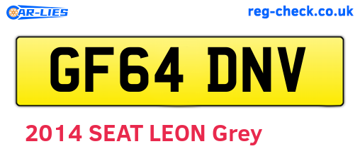 GF64DNV are the vehicle registration plates.