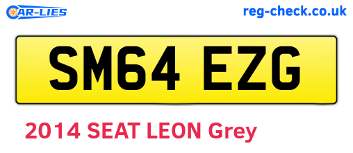 SM64EZG are the vehicle registration plates.