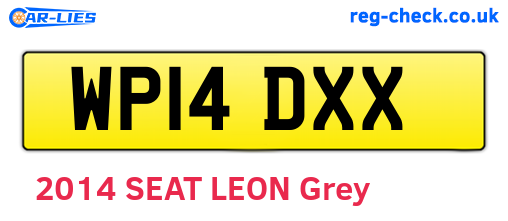 WP14DXX are the vehicle registration plates.