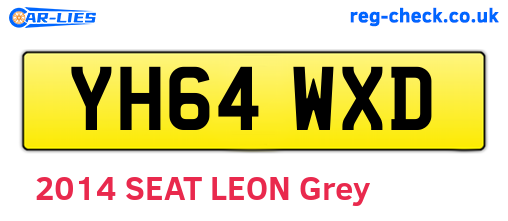 YH64WXD are the vehicle registration plates.