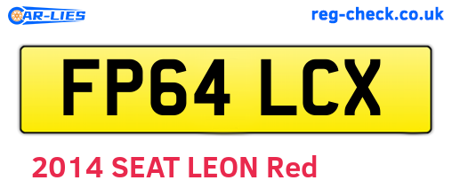 FP64LCX are the vehicle registration plates.
