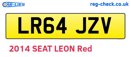 LR64JZV are the vehicle registration plates.