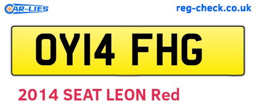 OY14FHG are the vehicle registration plates.
