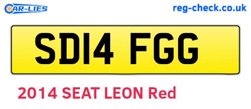 SD14FGG are the vehicle registration plates.