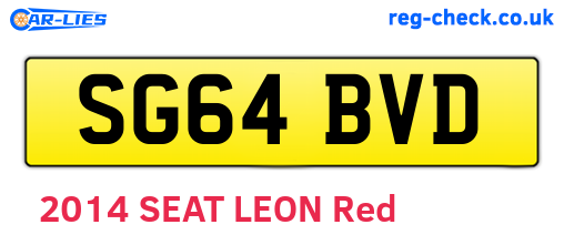 SG64BVD are the vehicle registration plates.