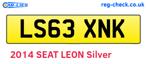 LS63XNK are the vehicle registration plates.