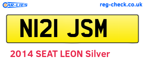 N121JSM are the vehicle registration plates.