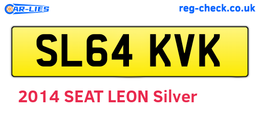 SL64KVK are the vehicle registration plates.