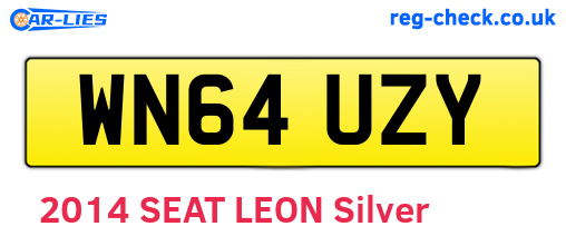 WN64UZY are the vehicle registration plates.