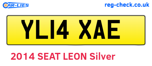 YL14XAE are the vehicle registration plates.