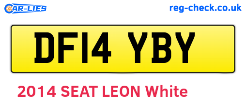 DF14YBY are the vehicle registration plates.
