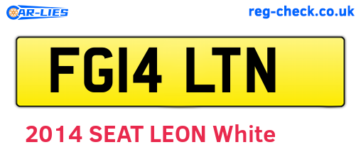 FG14LTN are the vehicle registration plates.