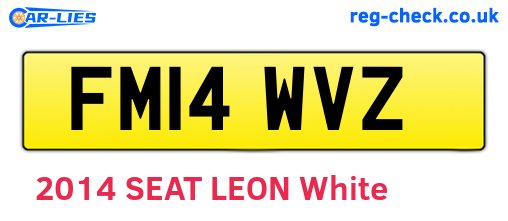 FM14WVZ are the vehicle registration plates.