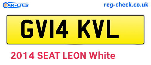 GV14KVL are the vehicle registration plates.